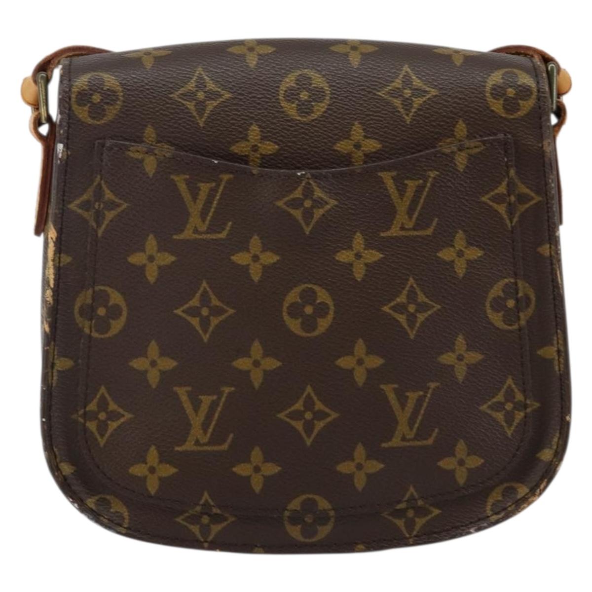 LOUIS VUITTON Monogram Saint Cloud MM Shoulder Bag M51243 LV Auth BA6192