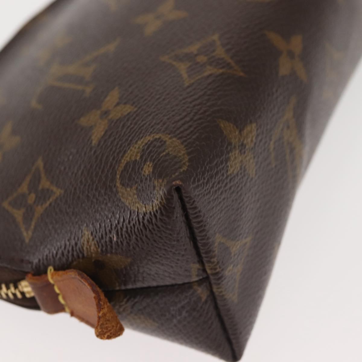 LOUIS VUITTON Monogram Pochette Cosmetic PM Pouch M43998 LV Auth BA6195