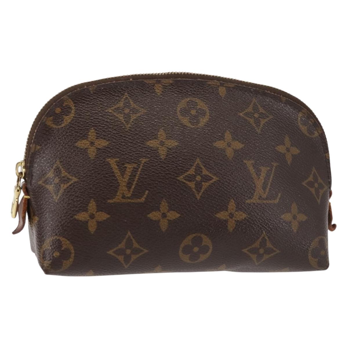 LOUIS VUITTON Monogram Pochette Cosmetic PM Pouch M43998 LV Auth BA6195