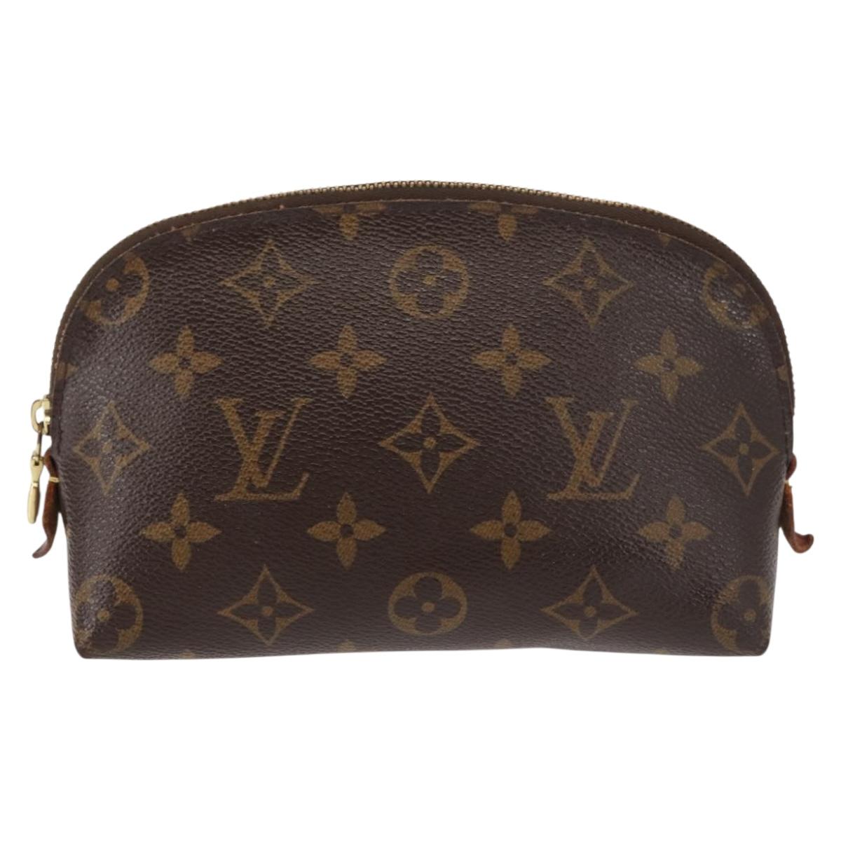 LOUIS VUITTON Monogram Pochette Cosmetic PM Pouch M43998 LV Auth BA6195