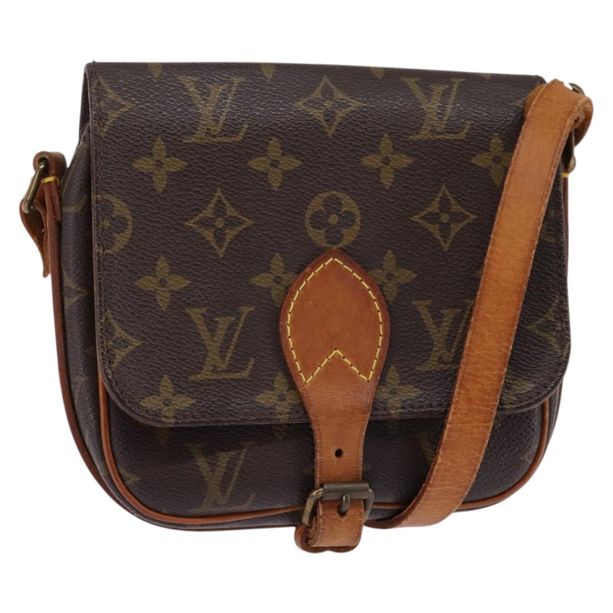 LOUIS VUITTON Monogram Cartouchiere PM Shoulder Bag M51254 LV Auth BA6217
