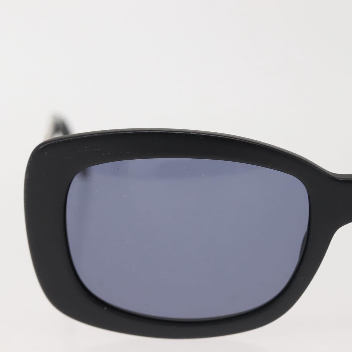 CHANEL Sunglasses Plastic Black CC Auth BA6232
