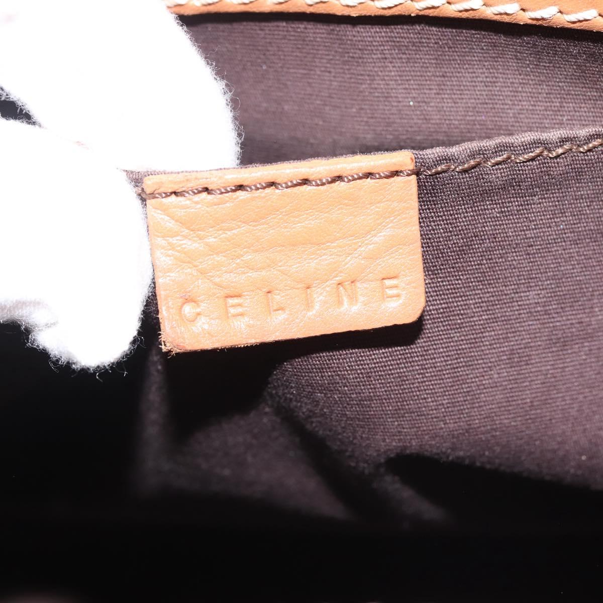 CELINE Boogie bag Hand Bag Leather Brown Auth BA6238