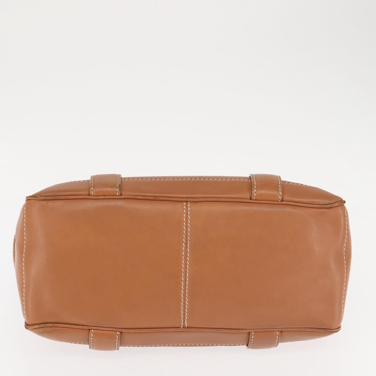 CELINE Boogie bag Hand Bag Leather Brown Auth BA6238