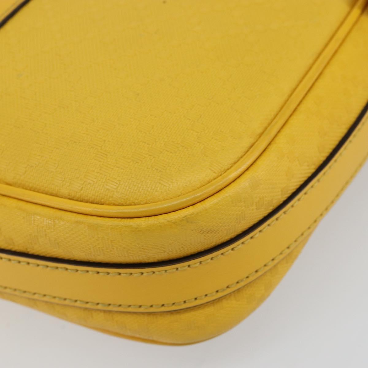 GUCCI Diamante Business Bag Leather Beige Gold 344357 Auth BA6240