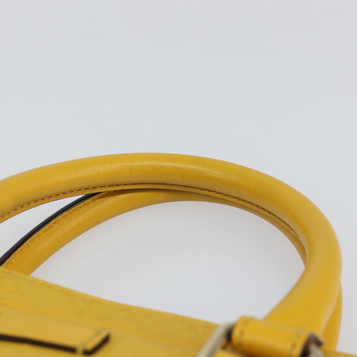 GUCCI Diamante Business Bag Leather Beige Gold 344357 Auth BA6240