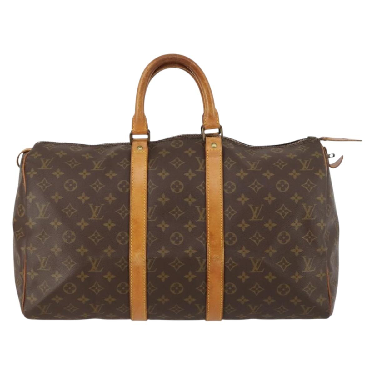 LOUIS VUITTON Monogram Keepall 45 Boston Bag Vintage M41428 LV Auth BA6251