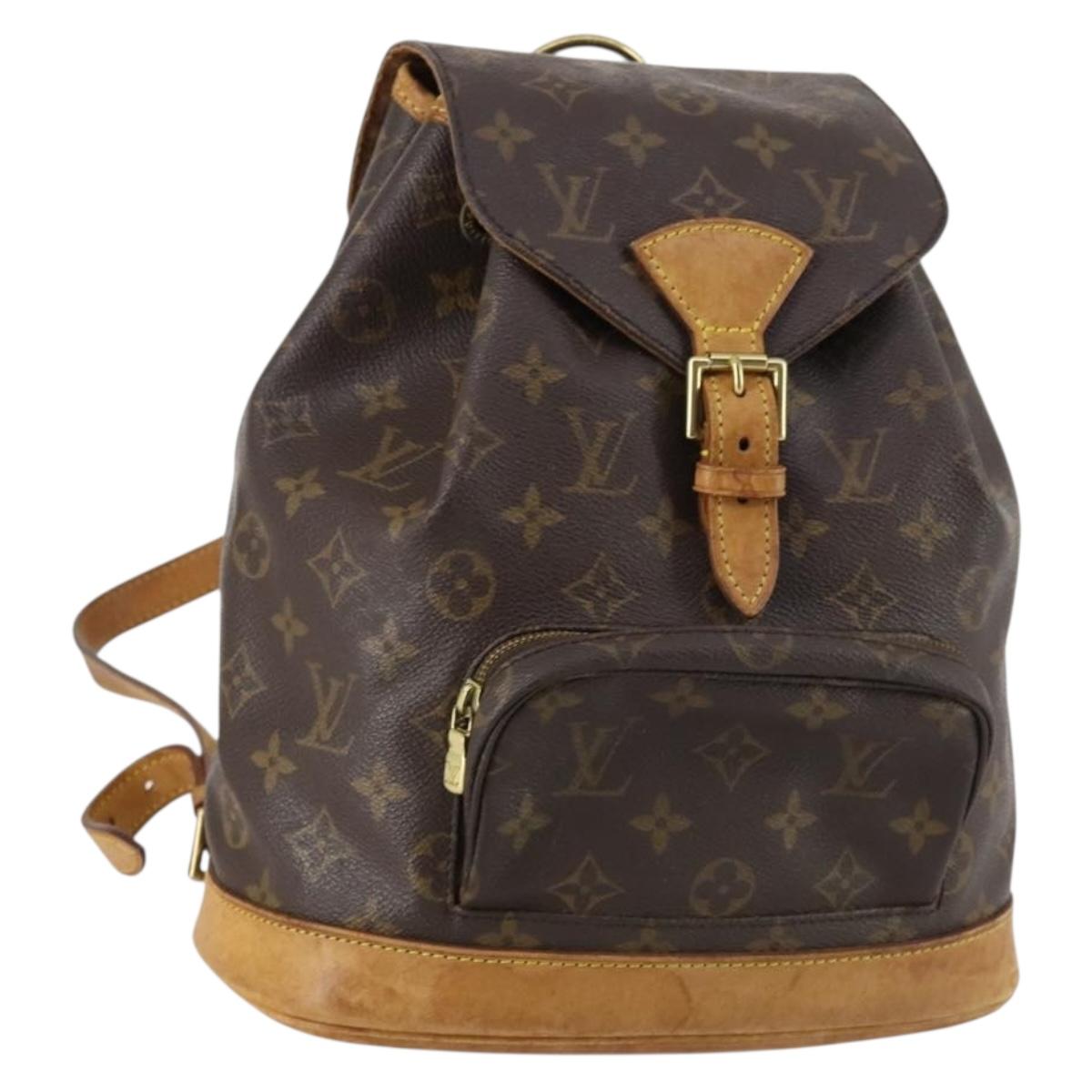 LOUIS VUITTON Monogram Montsouris MM Backpack M51136 LV Auth BA6252