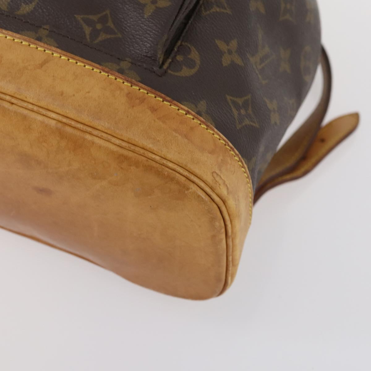 LOUIS VUITTON Monogram Montsouris MM Backpack M51136 LV Auth BA6252