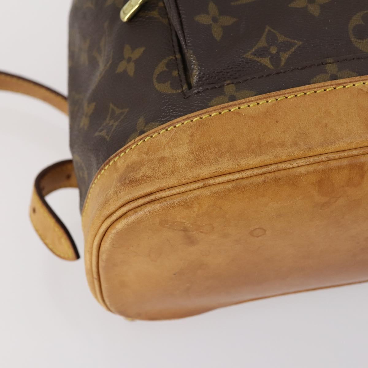 LOUIS VUITTON Monogram Montsouris MM Backpack M51136 LV Auth BA6252