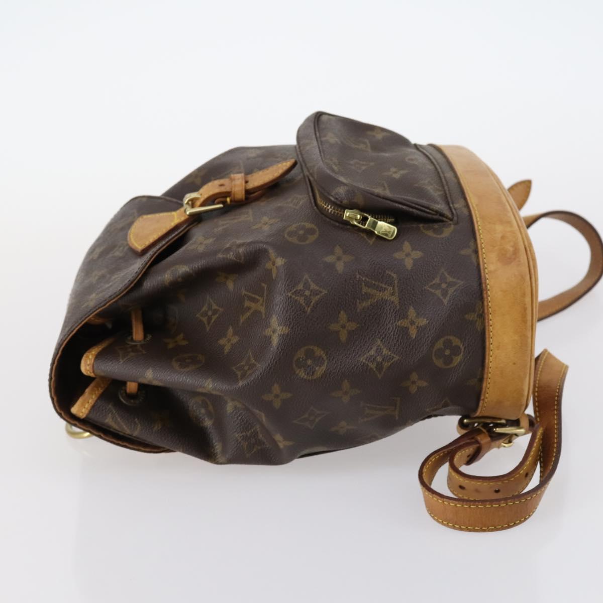 LOUIS VUITTON Monogram Montsouris MM Backpack M51136 LV Auth BA6252