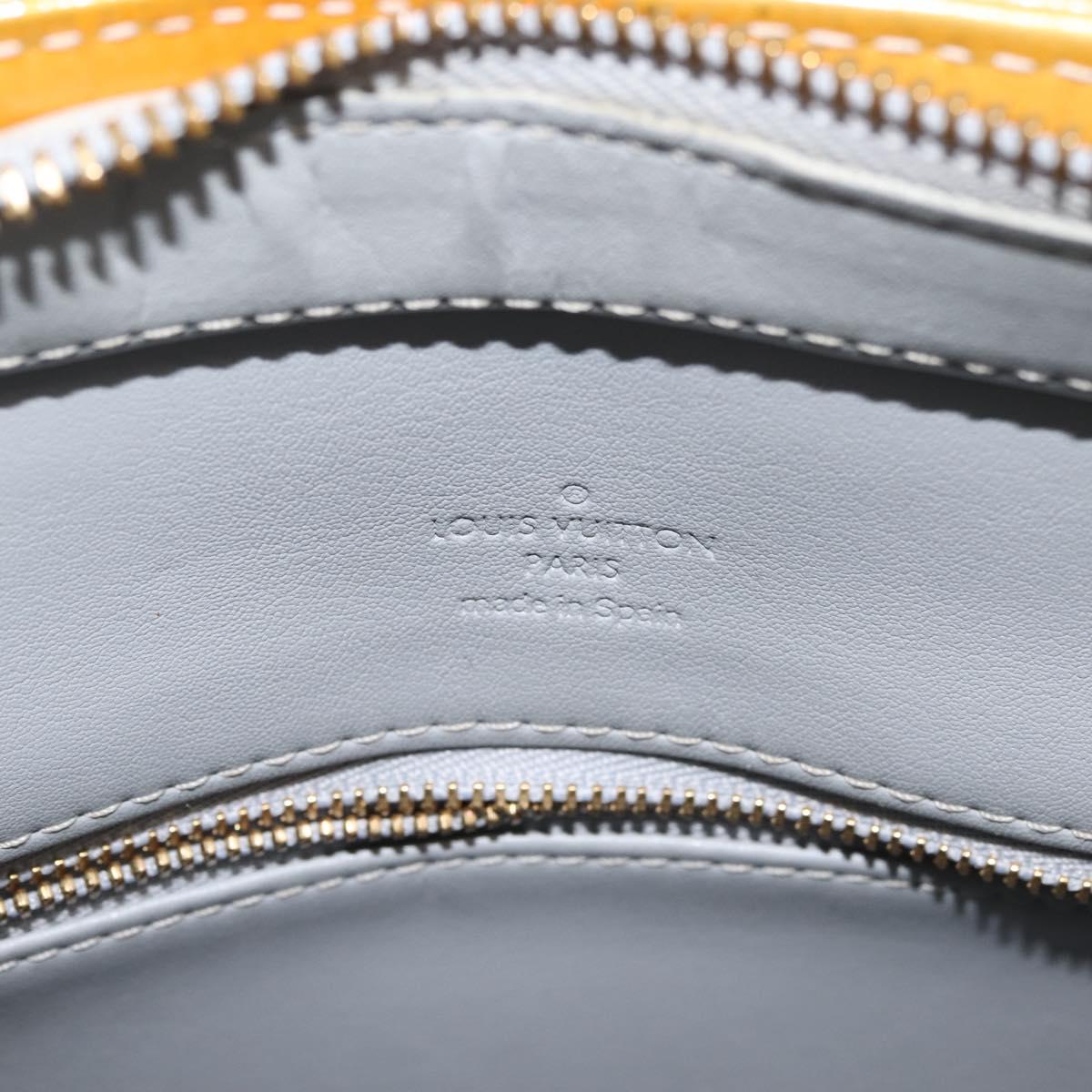 LOUIS VUITTON Monogram Vernis Houston Hand Bag Gris M91053 LV Auth BA6256