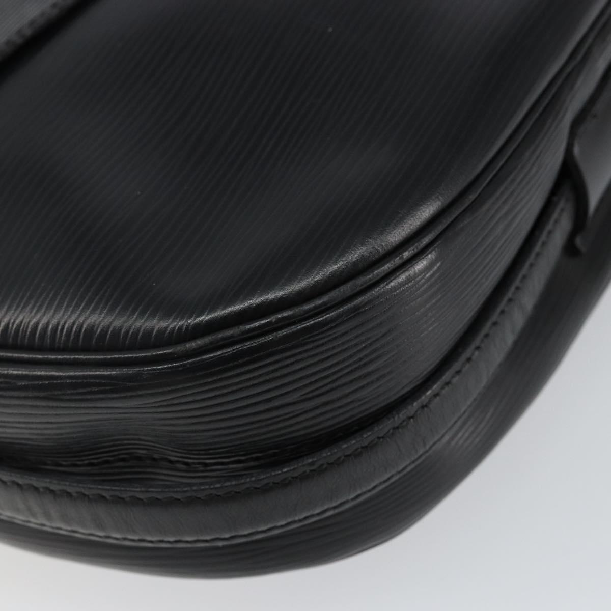 LOUIS VUITTON Epi Jeune Fille MM Shoulder Bag Black M52152 LV Auth BA6258