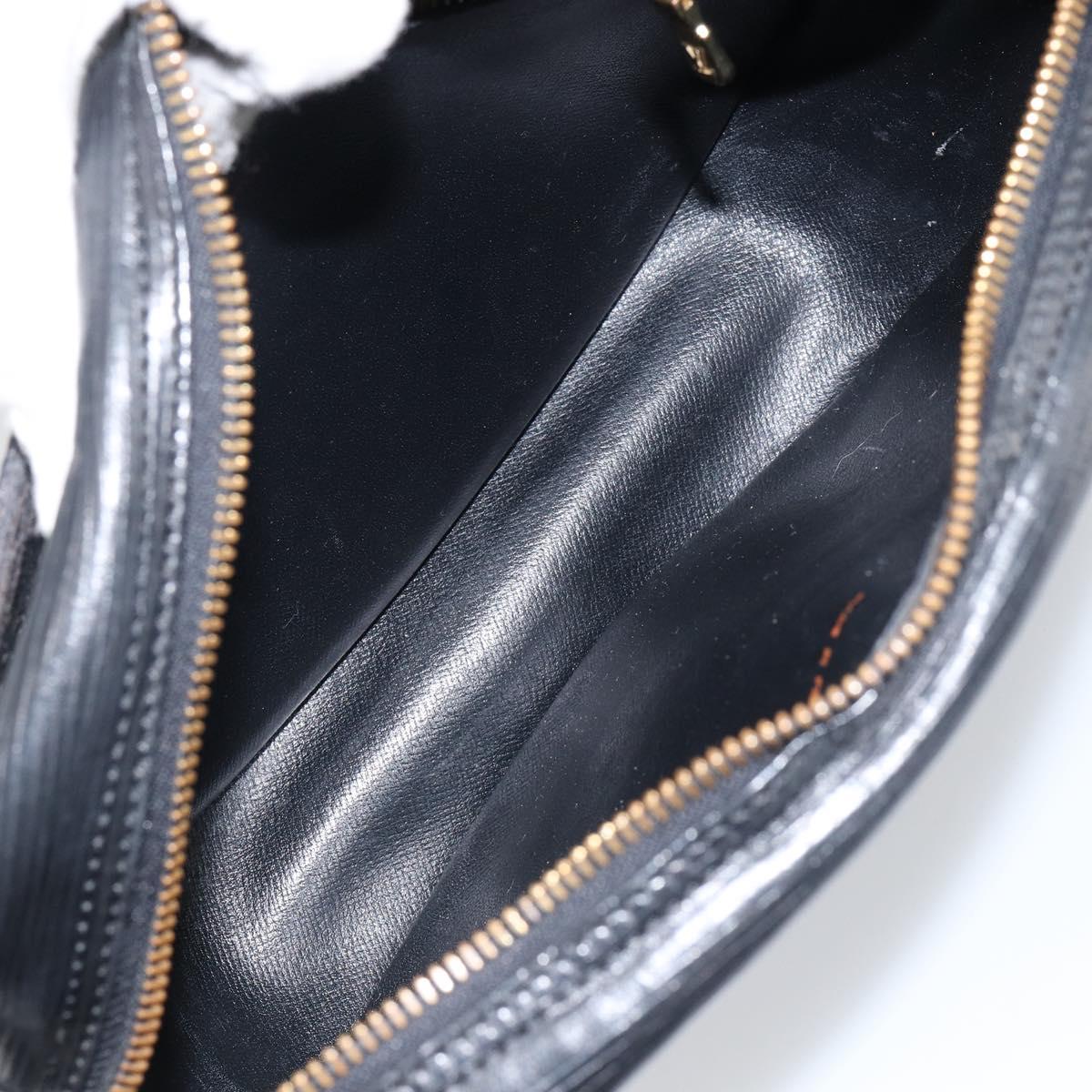 LOUIS VUITTON Epi Jeune Fille MM Shoulder Bag Black M52152 LV Auth BA6258