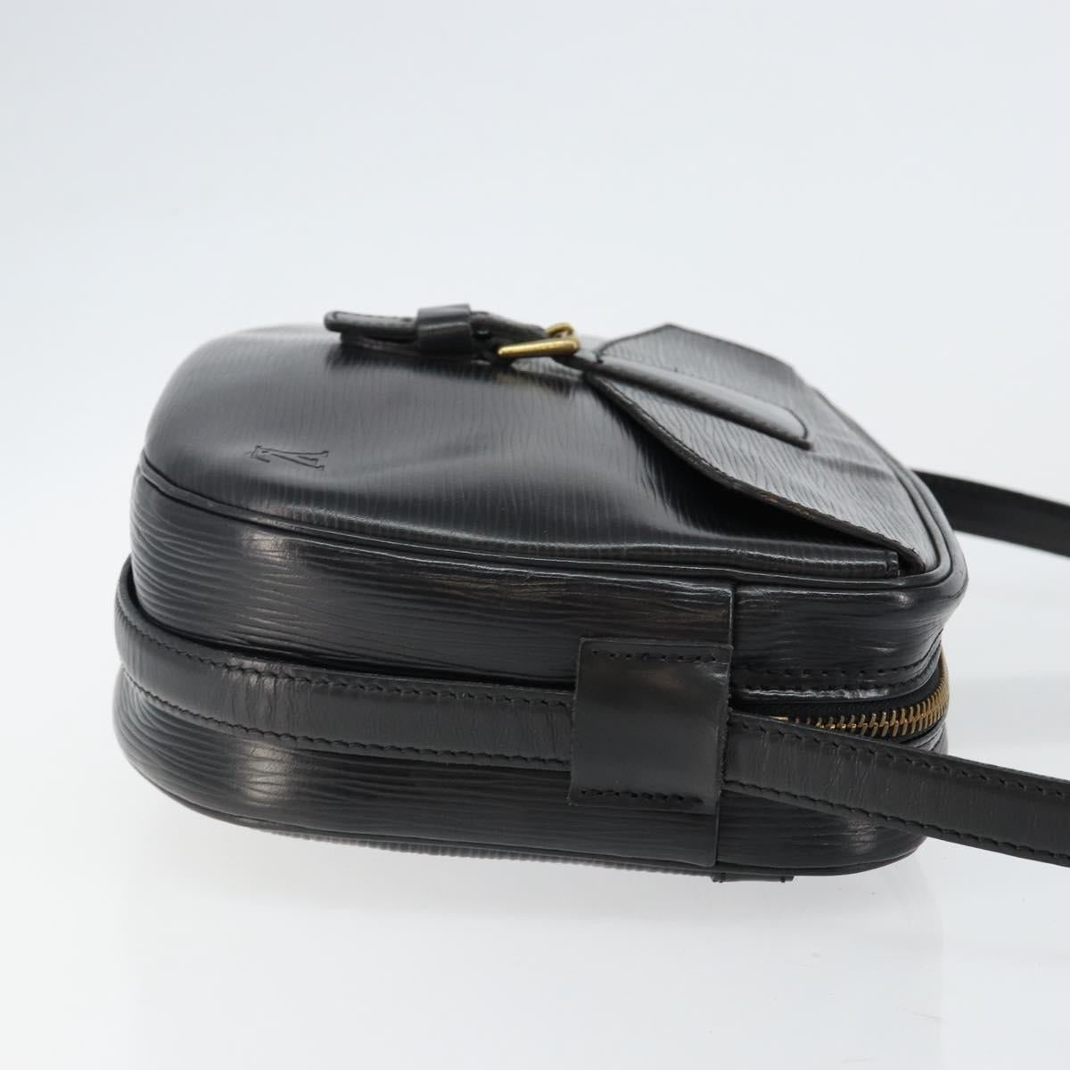 LOUIS VUITTON Epi Jeune Fille MM Shoulder Bag Black M52152 LV Auth BA6258