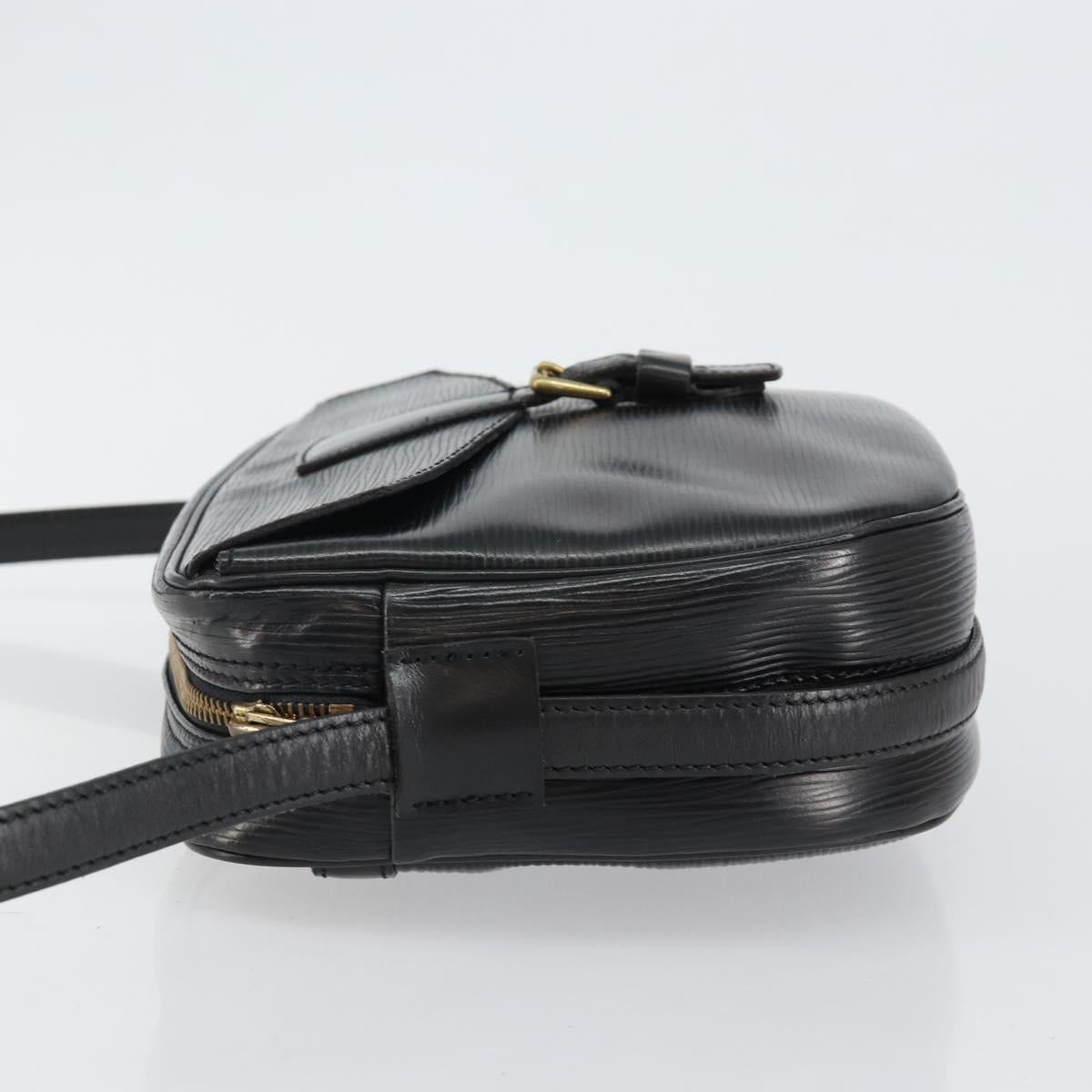 LOUIS VUITTON Epi Jeune Fille MM Shoulder Bag Black M52152 LV Auth BA6258