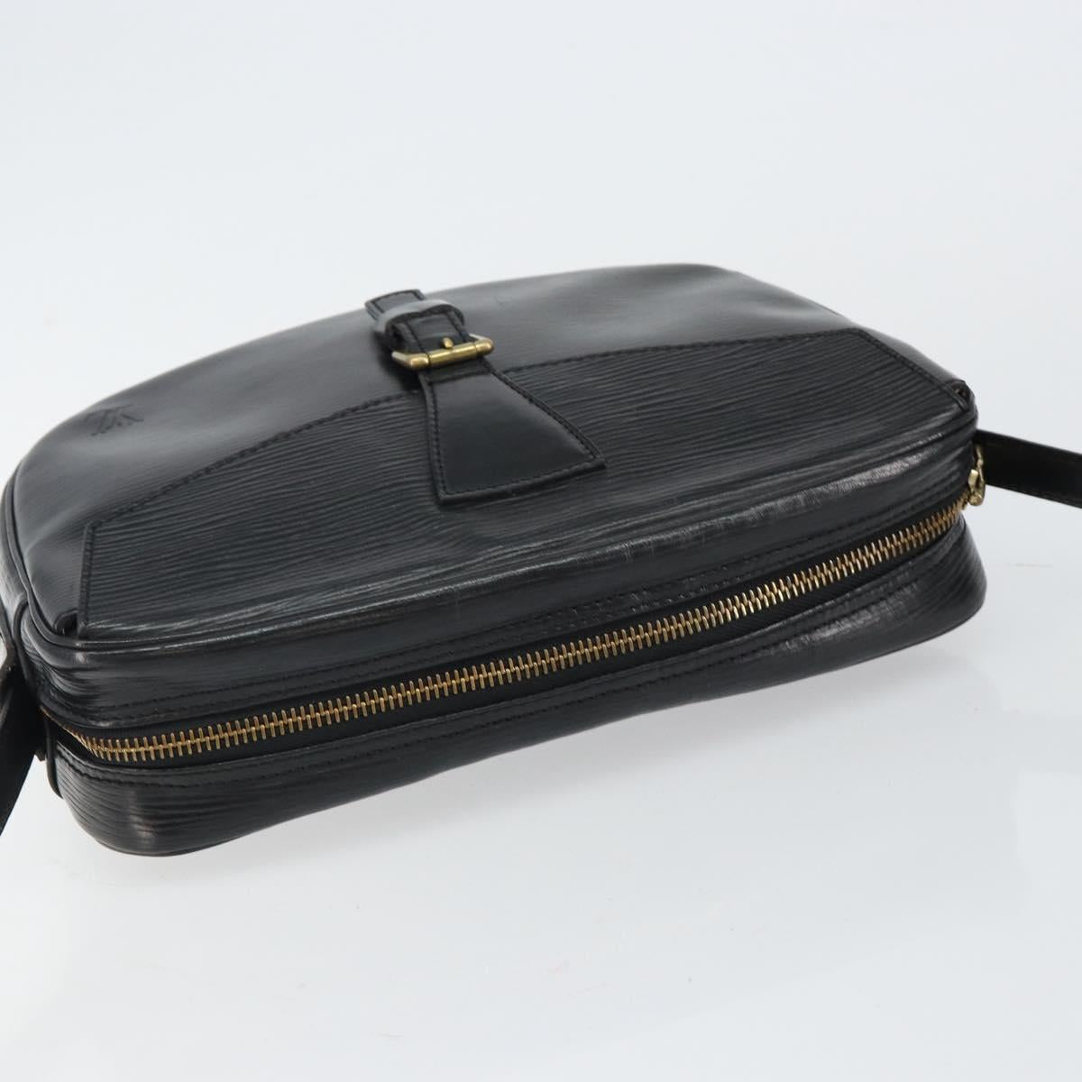 LOUIS VUITTON Epi Jeune Fille MM Shoulder Bag Black M52152 LV Auth BA6258