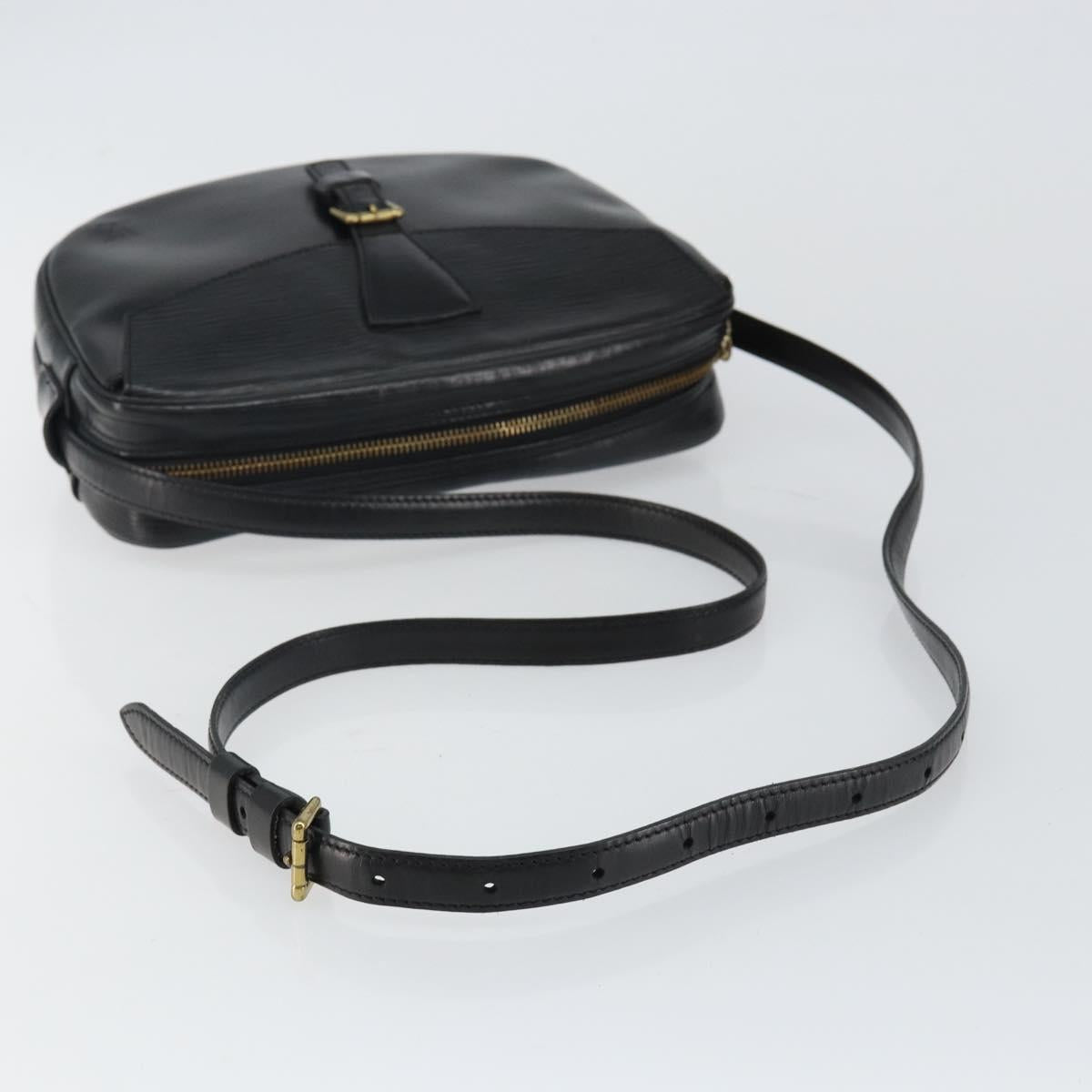 LOUIS VUITTON Epi Jeune Fille MM Shoulder Bag Black M52152 LV Auth BA6258