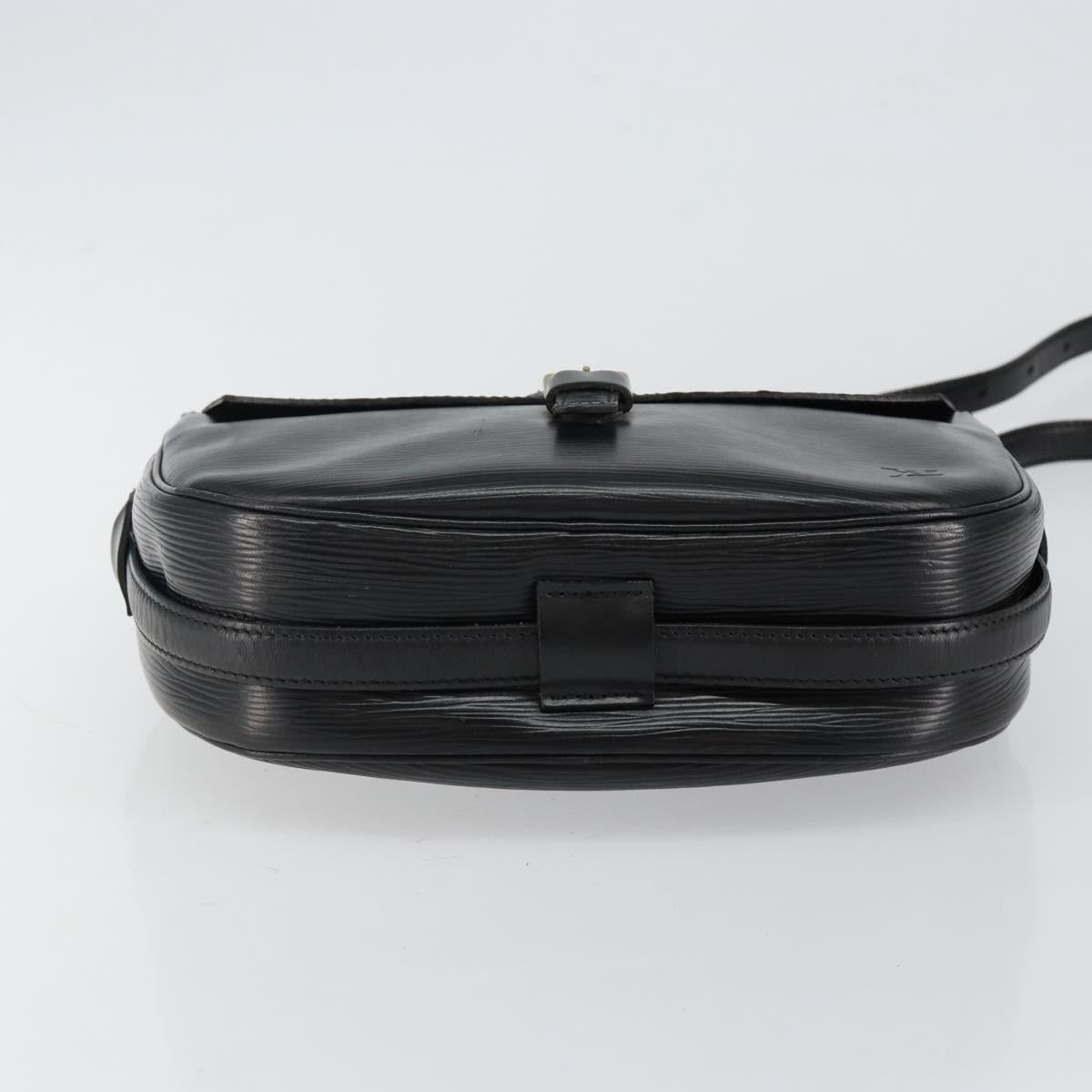 LOUIS VUITTON Epi Jeune Fille MM Shoulder Bag Black M52152 LV Auth BA6258