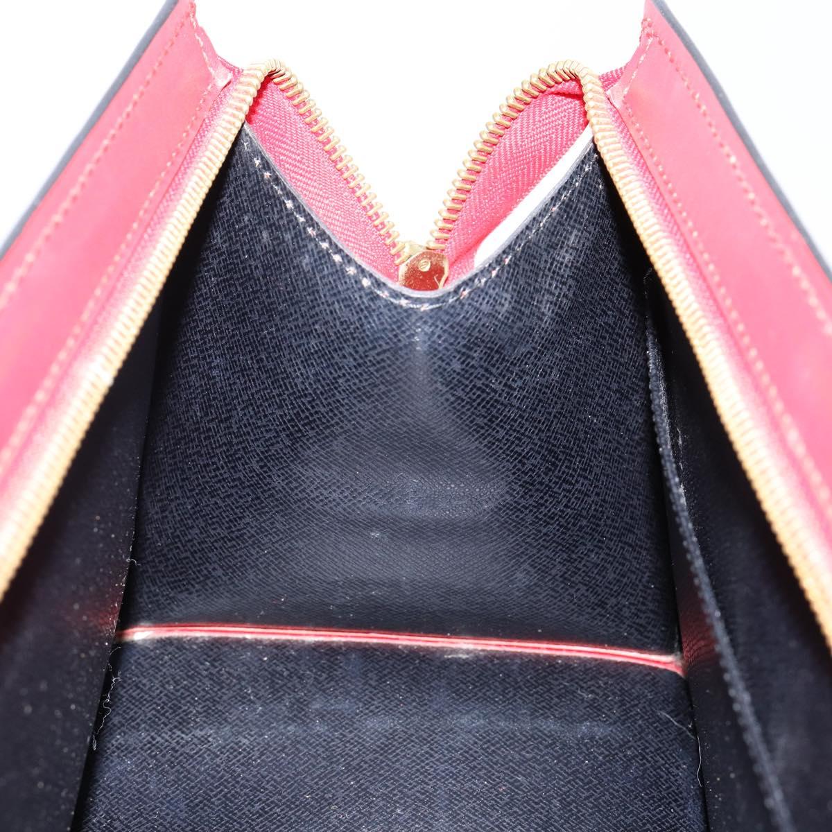 LOUIS VUITTON Epi Sac Triangle Hand Bag Red M52097 LV Auth BA6260