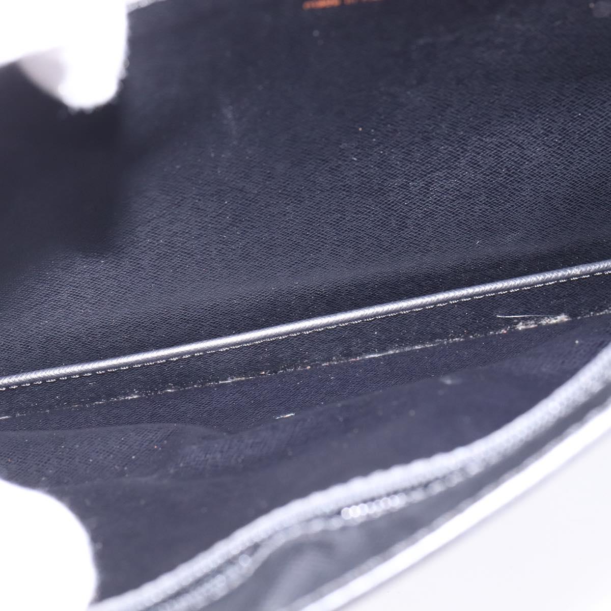 LOUIS VUITTON Epi Porte Documents Bandouliere Black M54462 LV Auth BA6261