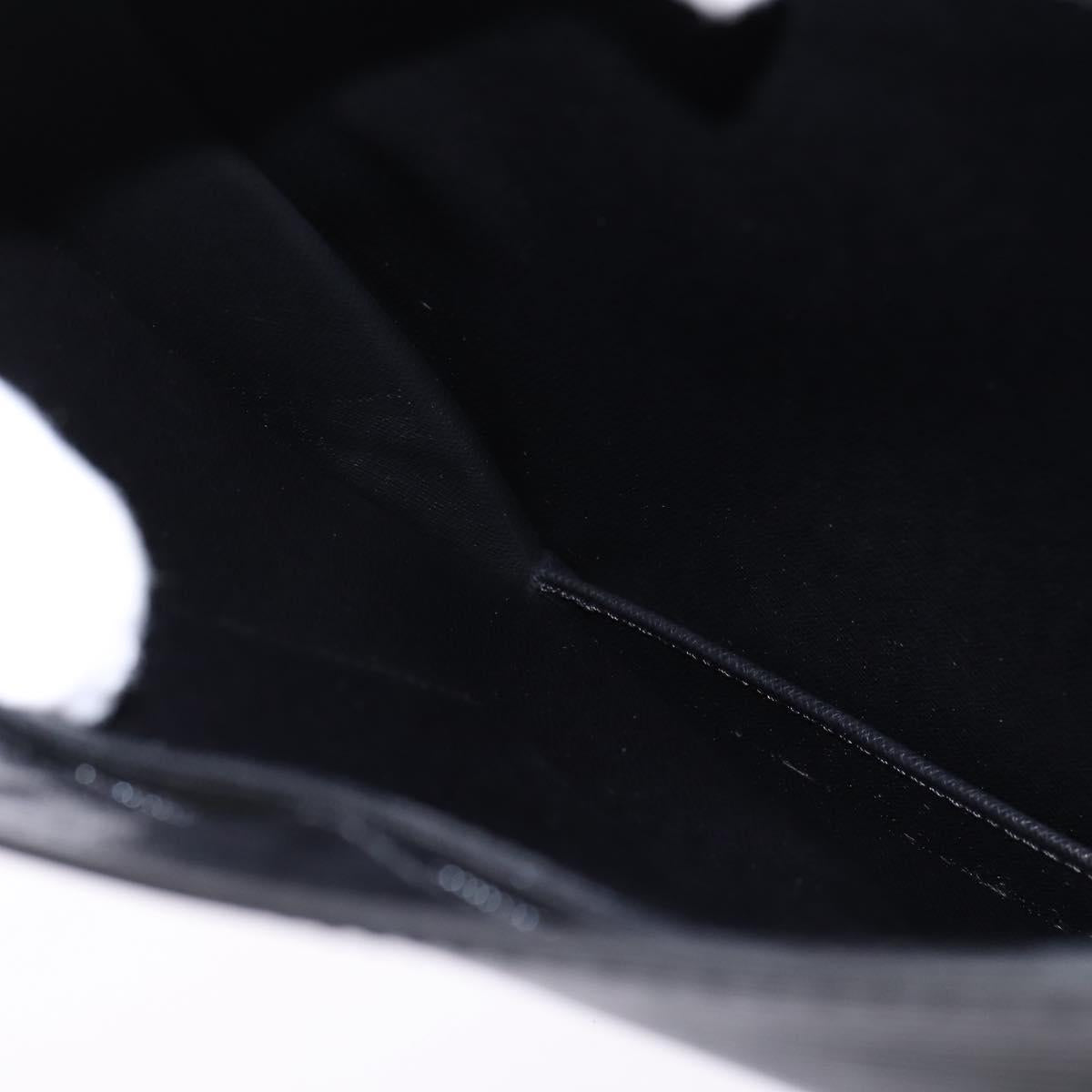LOUIS VUITTON Epi Porte Documents Bandouliere Black M54462 LV Auth BA6261
