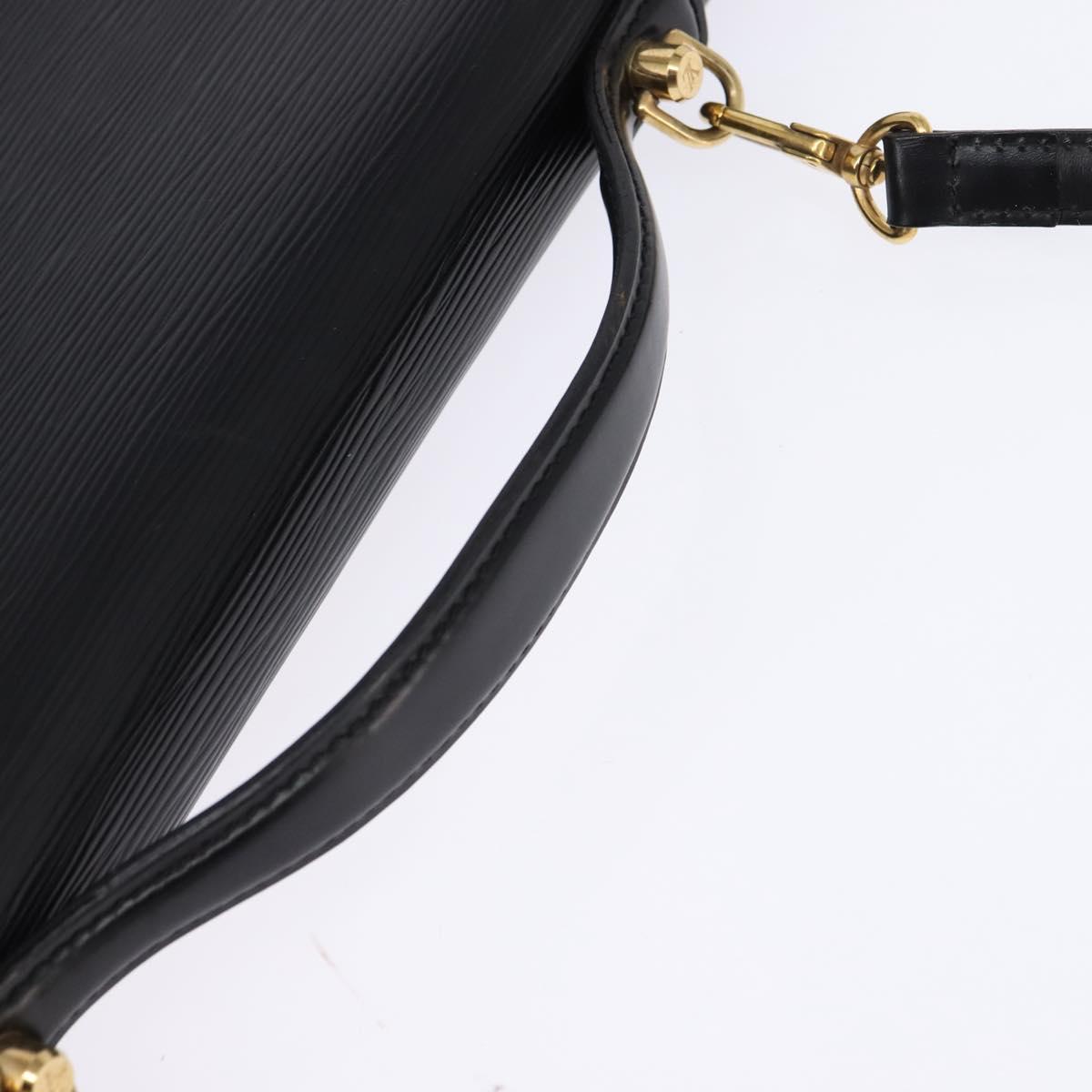 LOUIS VUITTON Epi Porte Documents Bandouliere Black M54462 LV Auth BA6261