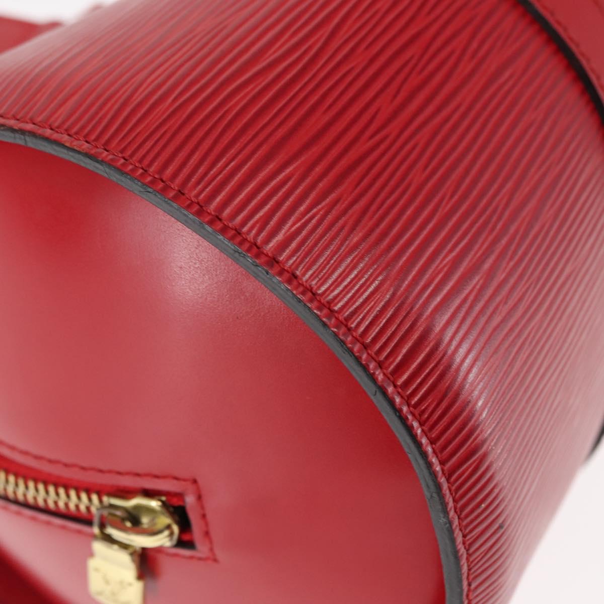 LOUIS VUITTON Epi Soufflot Hand Bag Red M52227 LV Auth BA6278