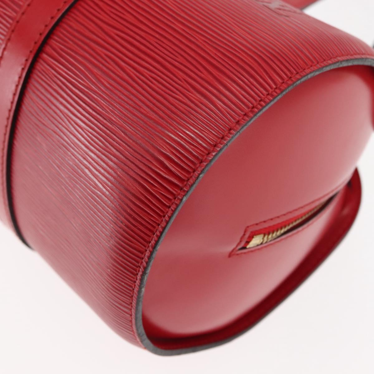 LOUIS VUITTON Epi Soufflot Hand Bag Red M52227 LV Auth BA6278