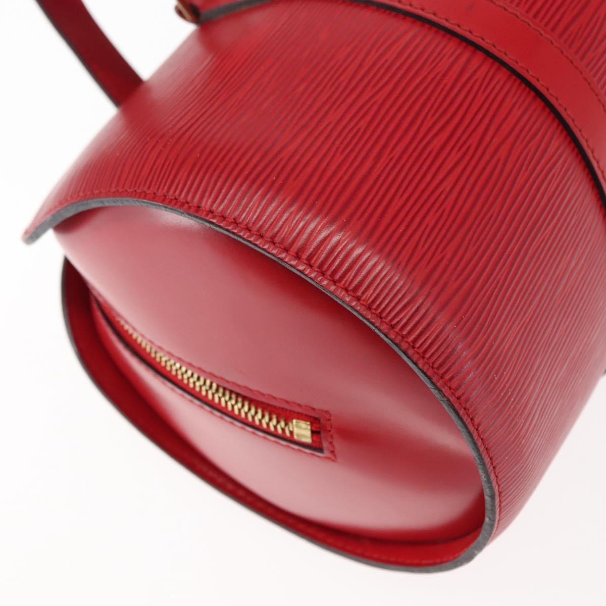 LOUIS VUITTON Epi Soufflot Hand Bag Red M52227 LV Auth BA6278