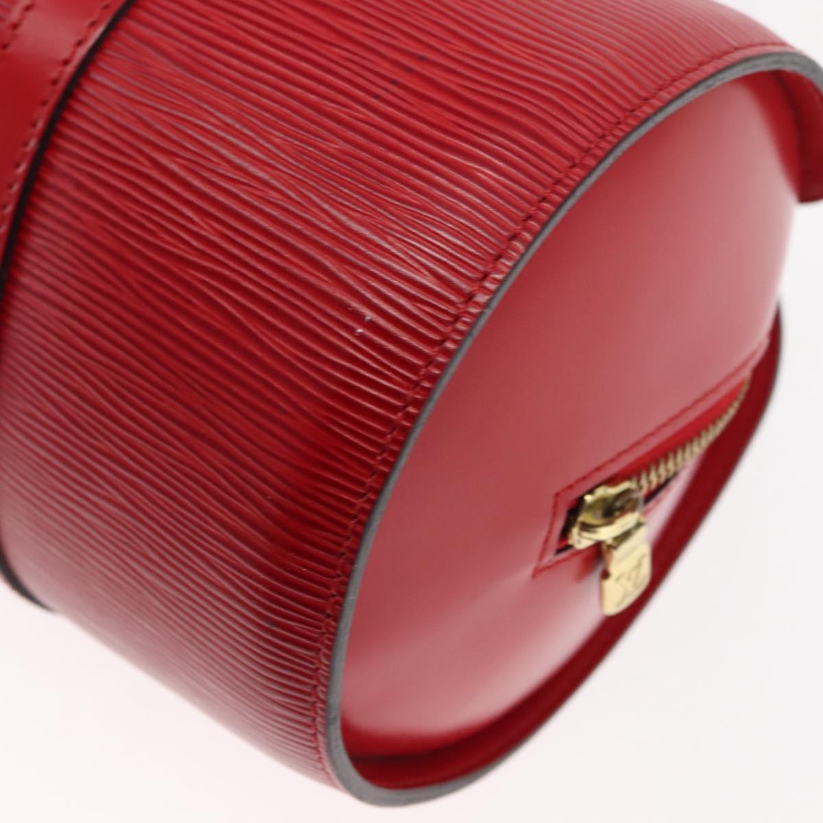 LOUIS VUITTON Epi Soufflot Hand Bag Red M52227 LV Auth BA6278