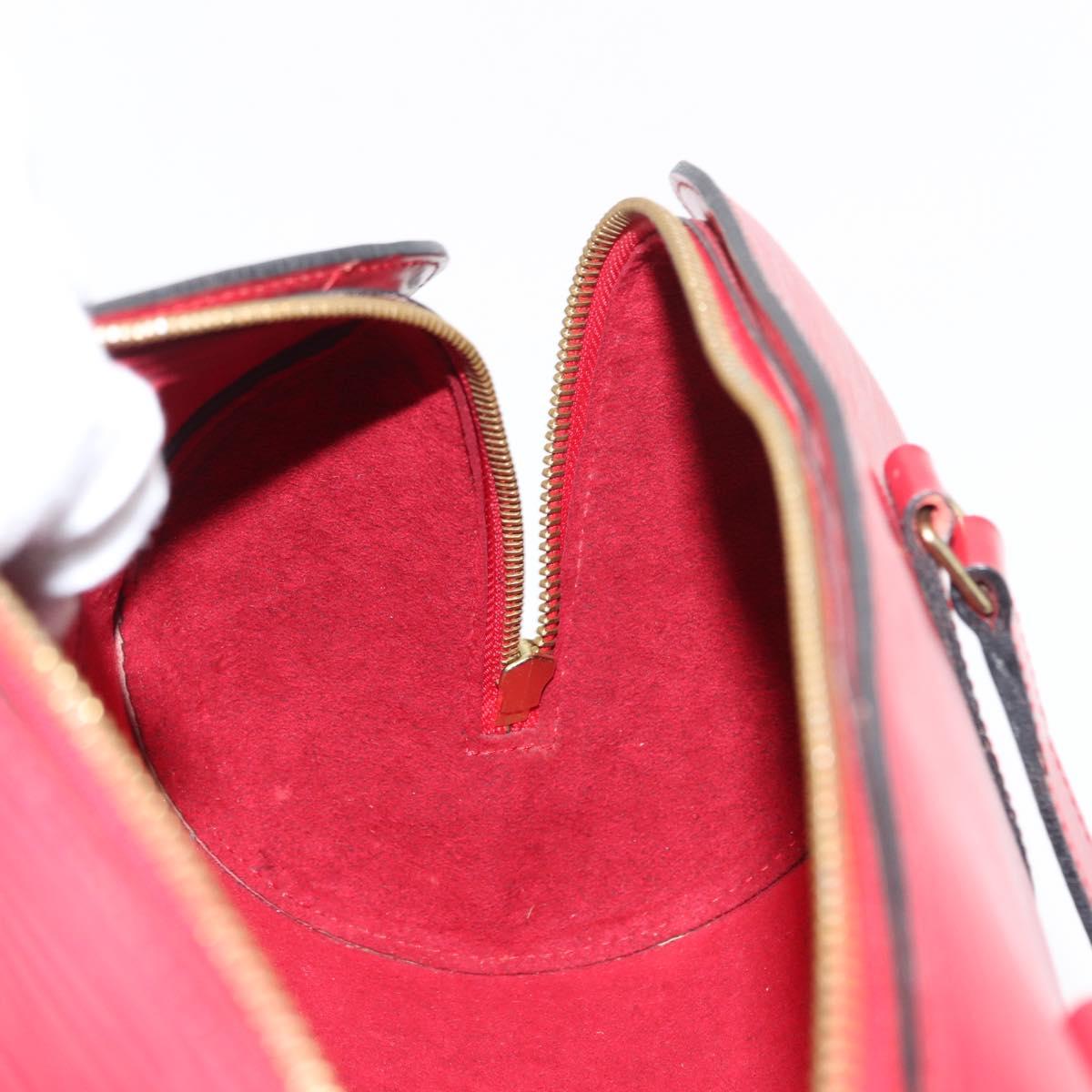 LOUIS VUITTON Epi Soufflot Hand Bag Red M52227 LV Auth BA6278