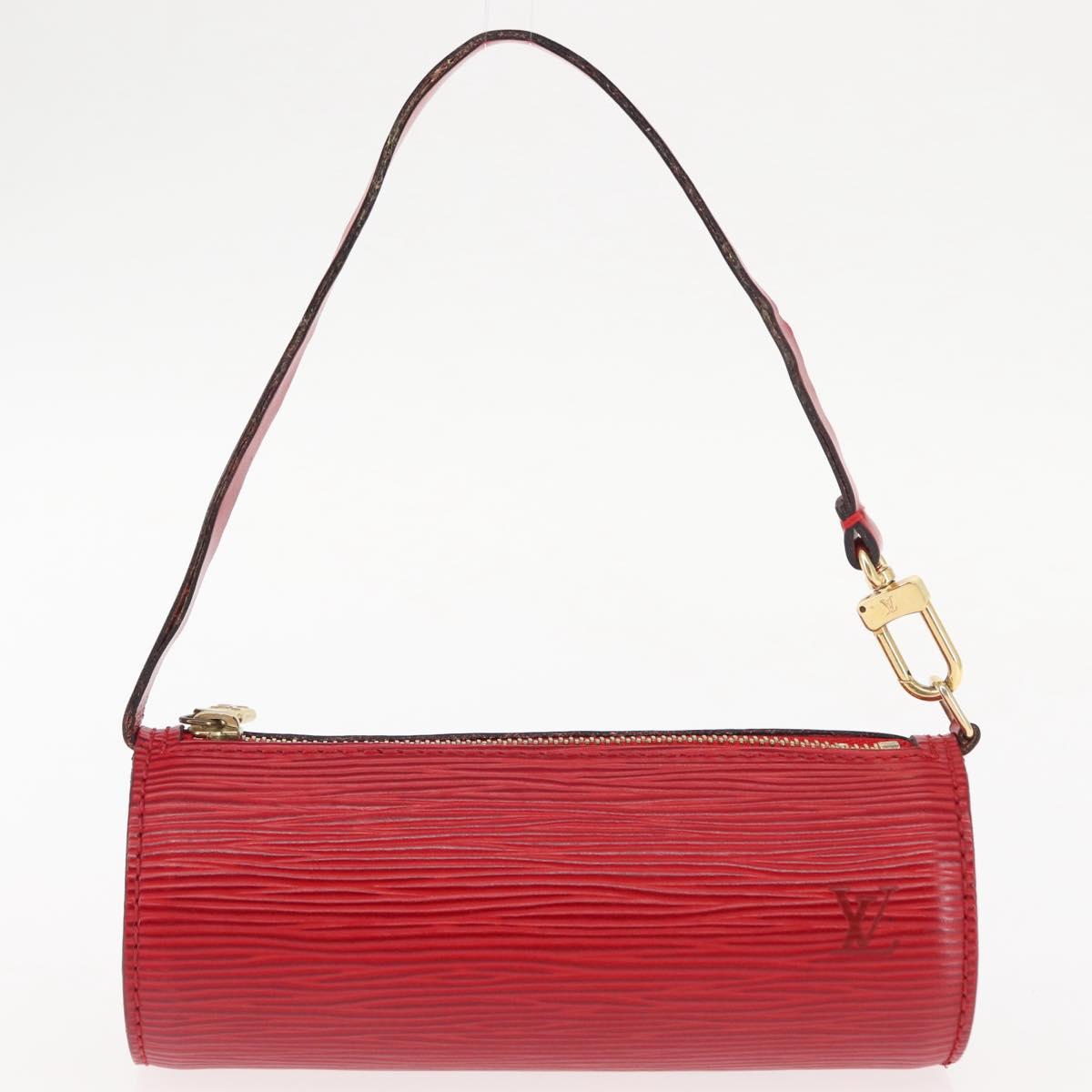 LOUIS VUITTON Epi Soufflot Hand Bag Red M52227 LV Auth BA6278