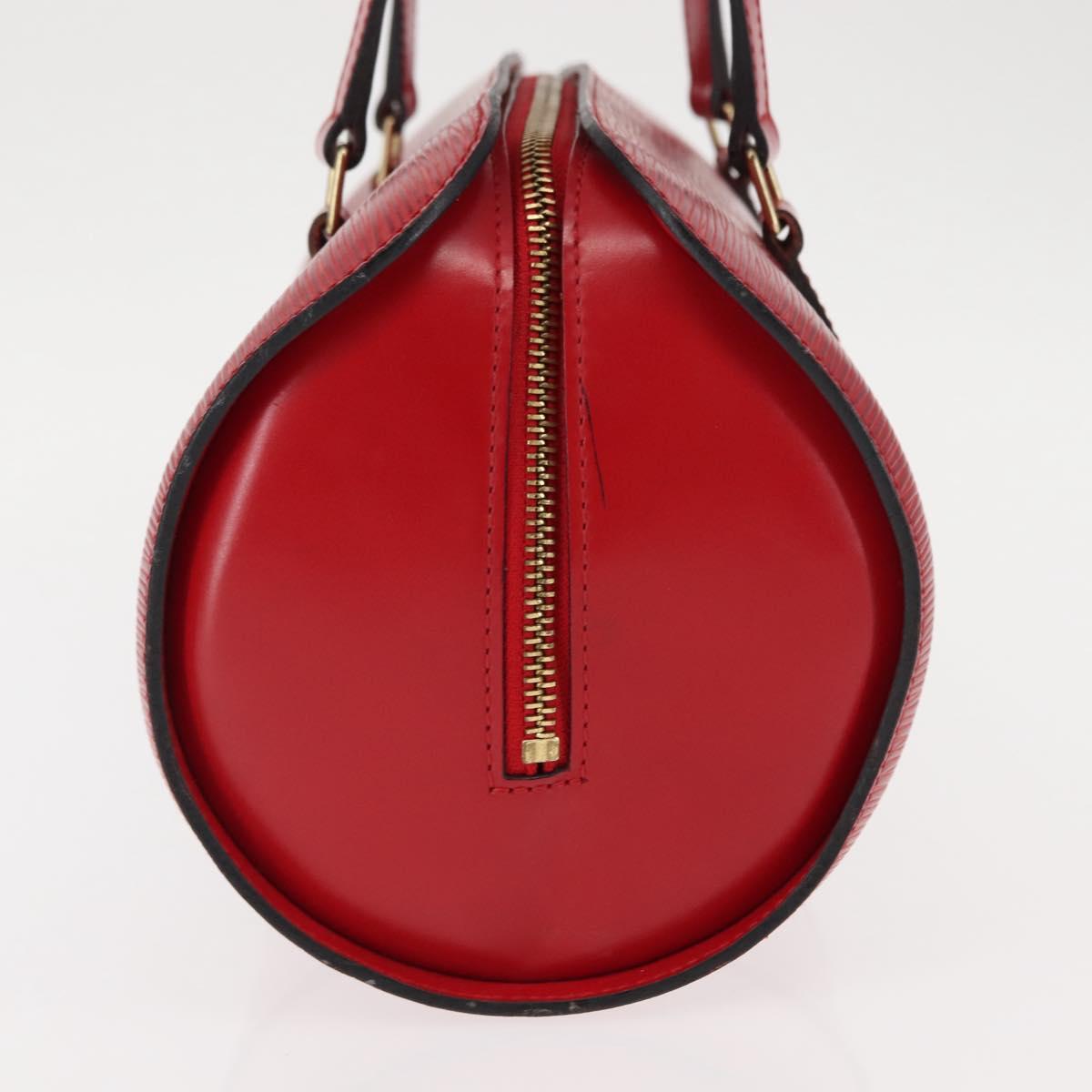 LOUIS VUITTON Epi Soufflot Hand Bag Red M52227 LV Auth BA6278