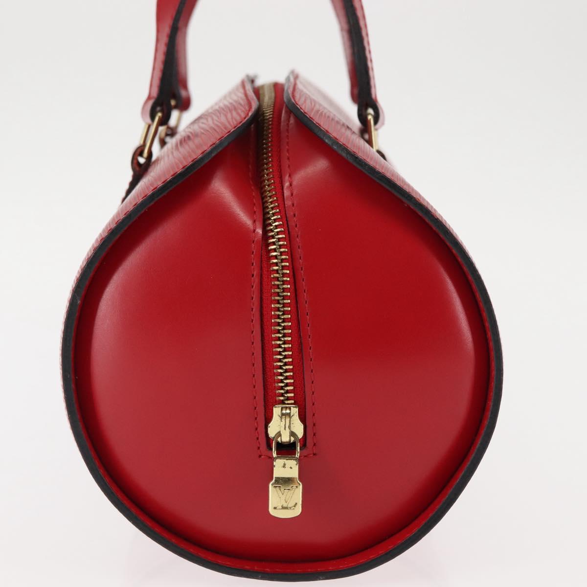 LOUIS VUITTON Epi Soufflot Hand Bag Red M52227 LV Auth BA6278