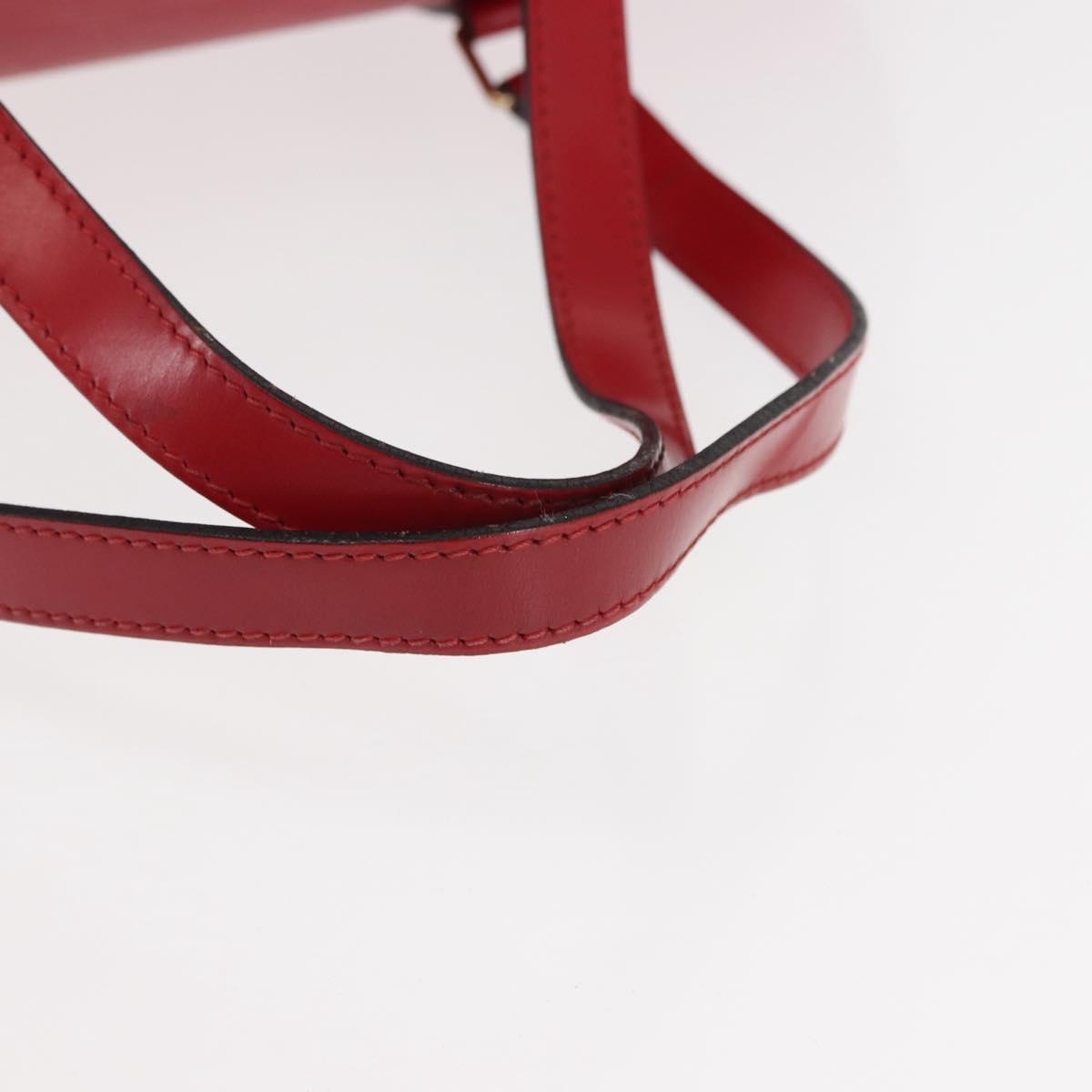 LOUIS VUITTON Epi Soufflot Hand Bag Red M52227 LV Auth BA6278