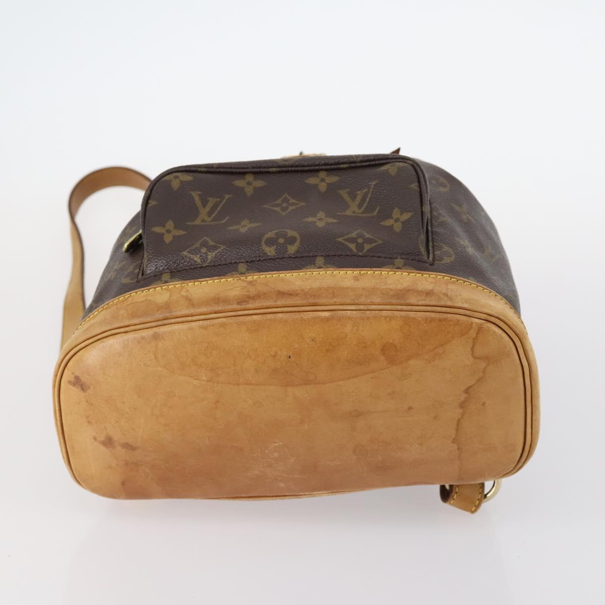 LOUIS VUITTON Monogram Montsouris MM Backpack M51136 LV Auth BA6279