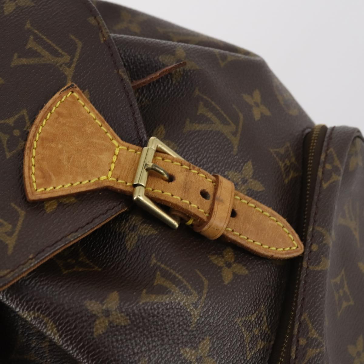 LOUIS VUITTON Monogram Montsouris MM Backpack M51136 LV Auth BA6279