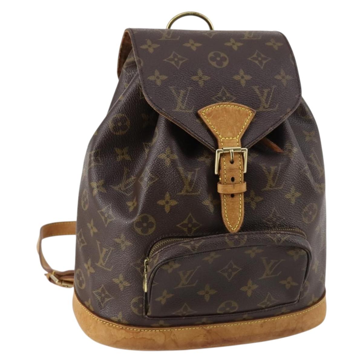 LOUIS VUITTON Monogram Montsouris MM Backpack M51136 LV Auth BA6279