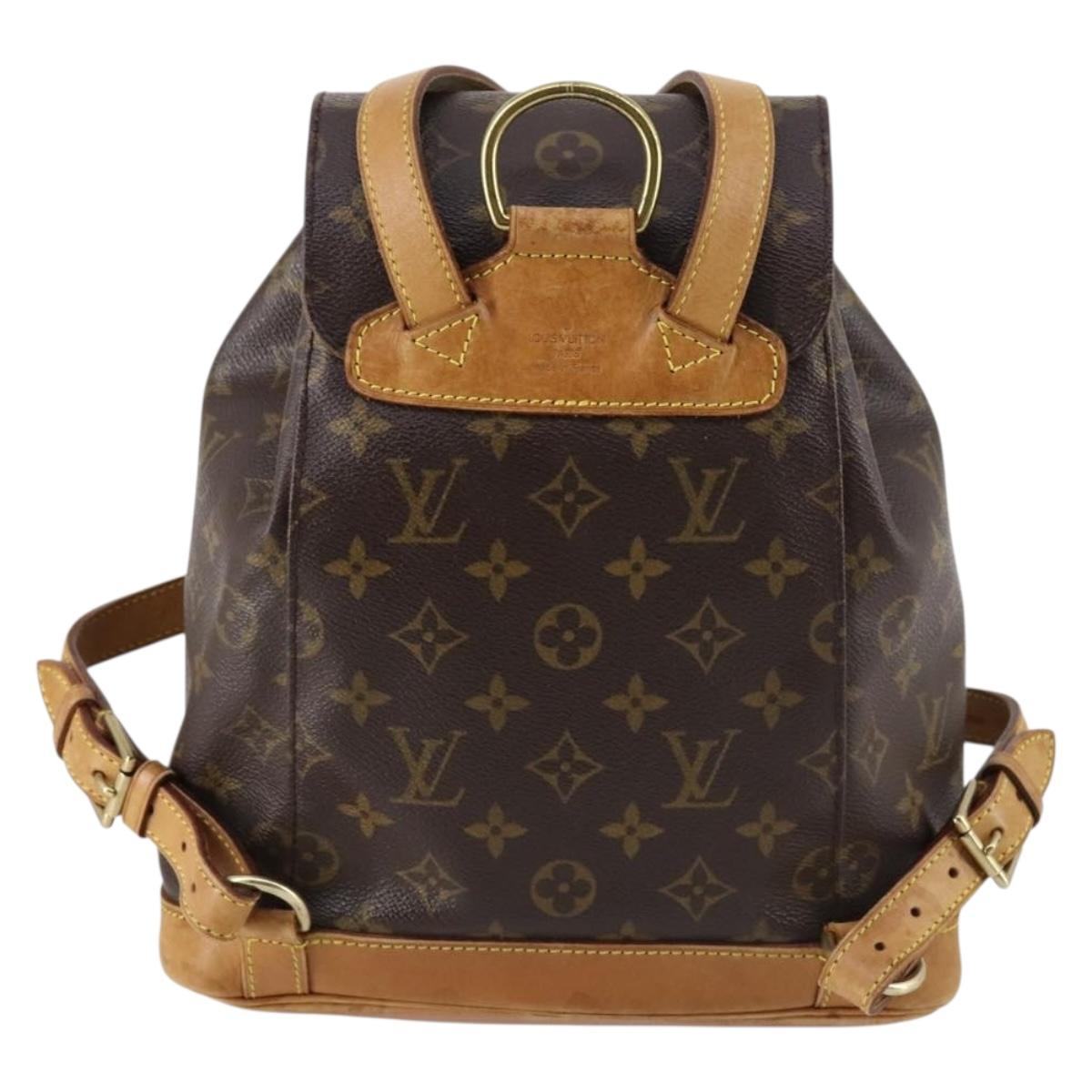 LOUIS VUITTON Monogram Montsouris MM Backpack M51136 LV Auth BA6279