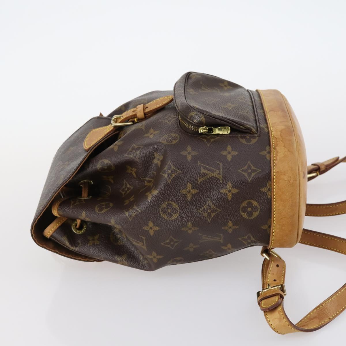 LOUIS VUITTON Monogram Montsouris MM Backpack M51136 LV Auth BA6279