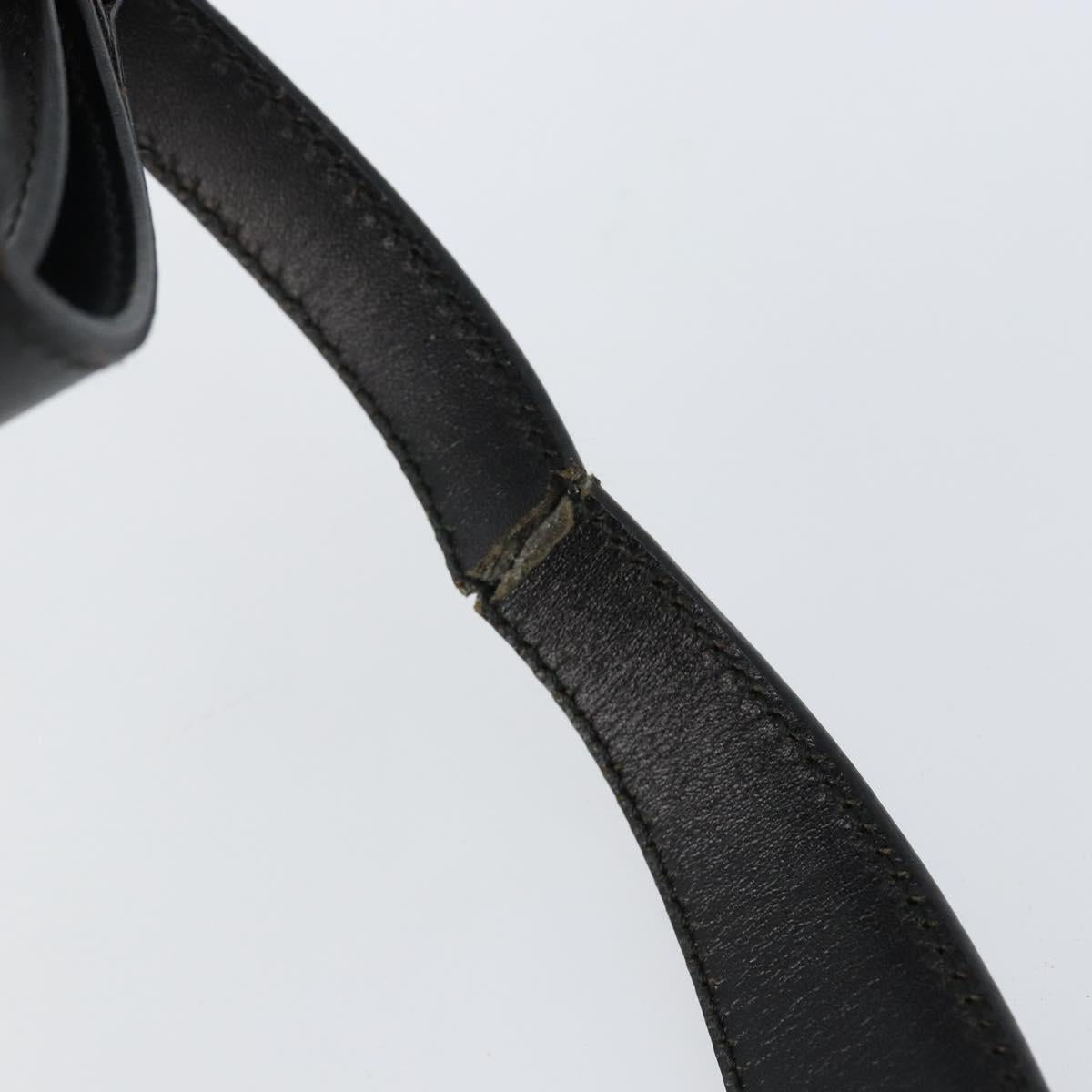 GUCCI GG Canvas Jackie Shoulder Bag Black Silver 001 3824 3444 Auth BA6281