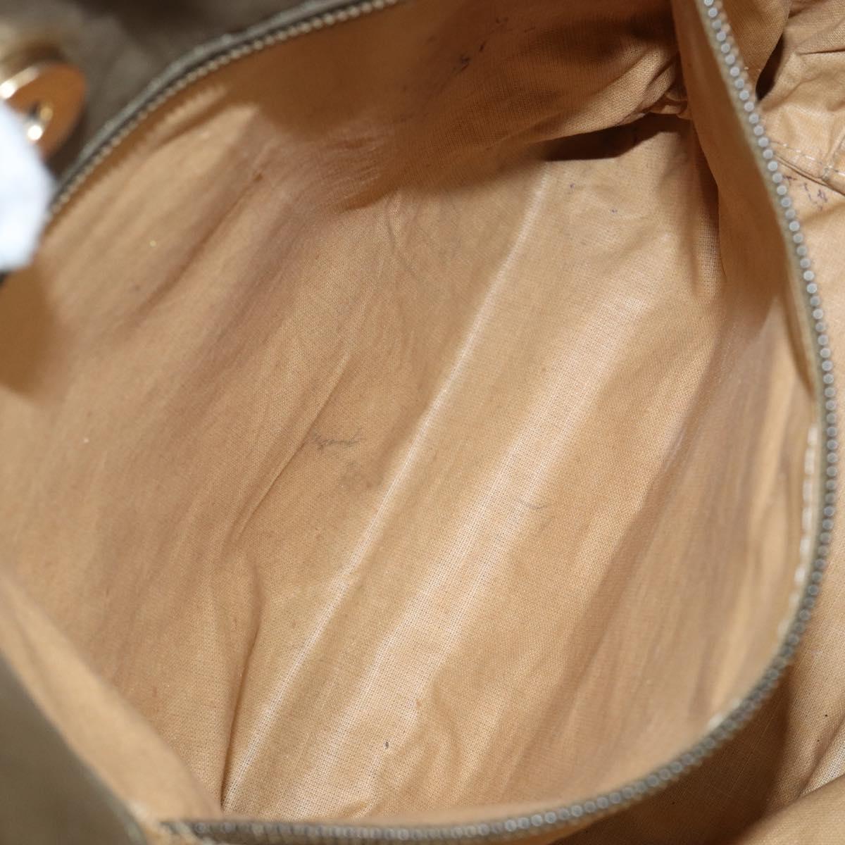 BOTTEGA VENETA Shoulder Bag Suede Brown Gold Auth BA6287