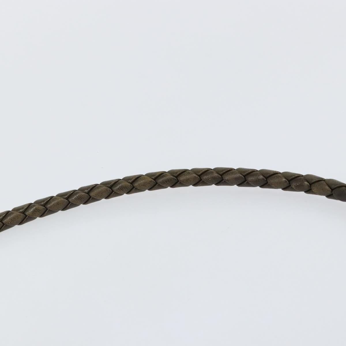 BOTTEGA VENETA Shoulder Bag Suede Brown Gold Auth BA6287