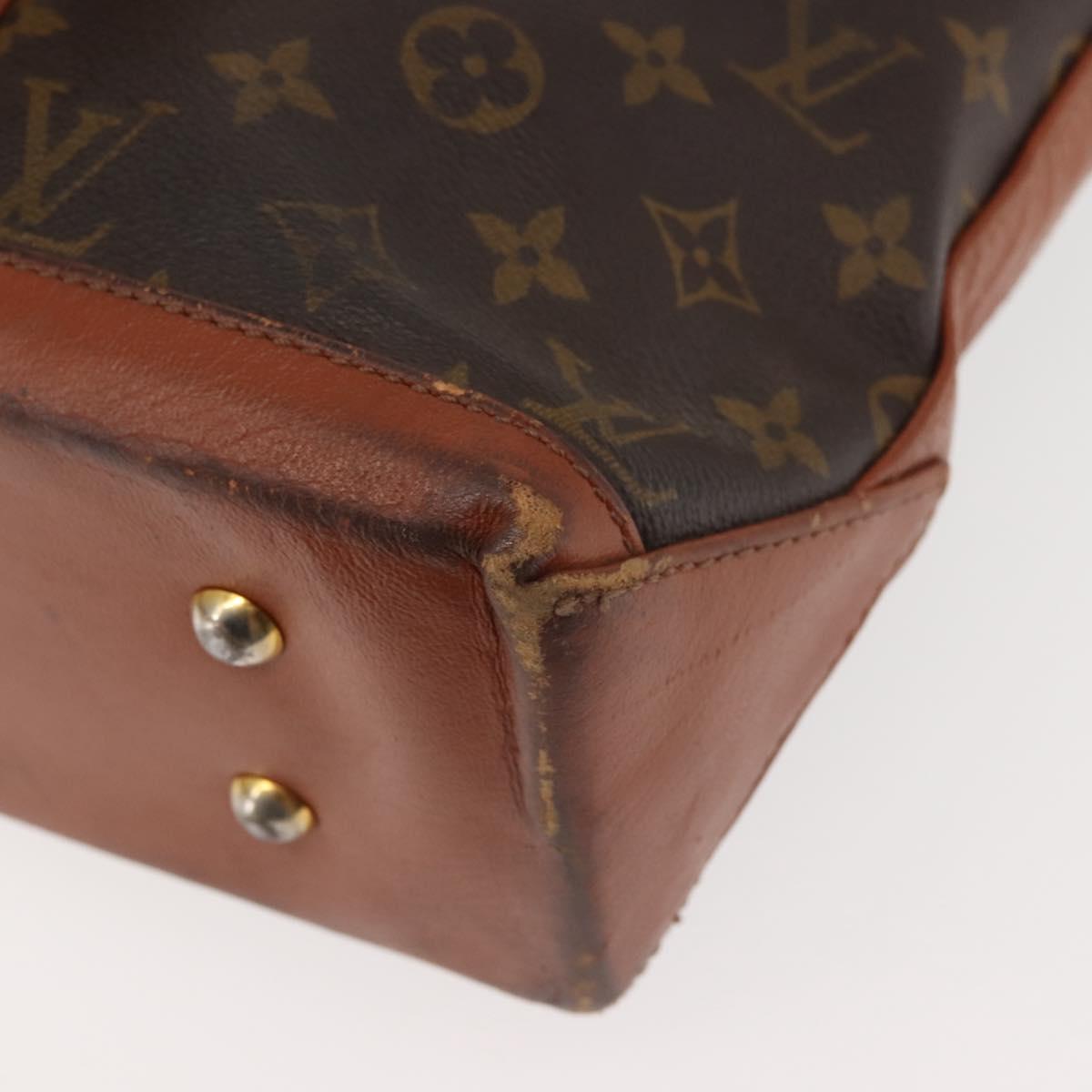 LOUIS VUITTON Monogram Sac Weekend PM Hand Bag M42425 LV Auth BA6297