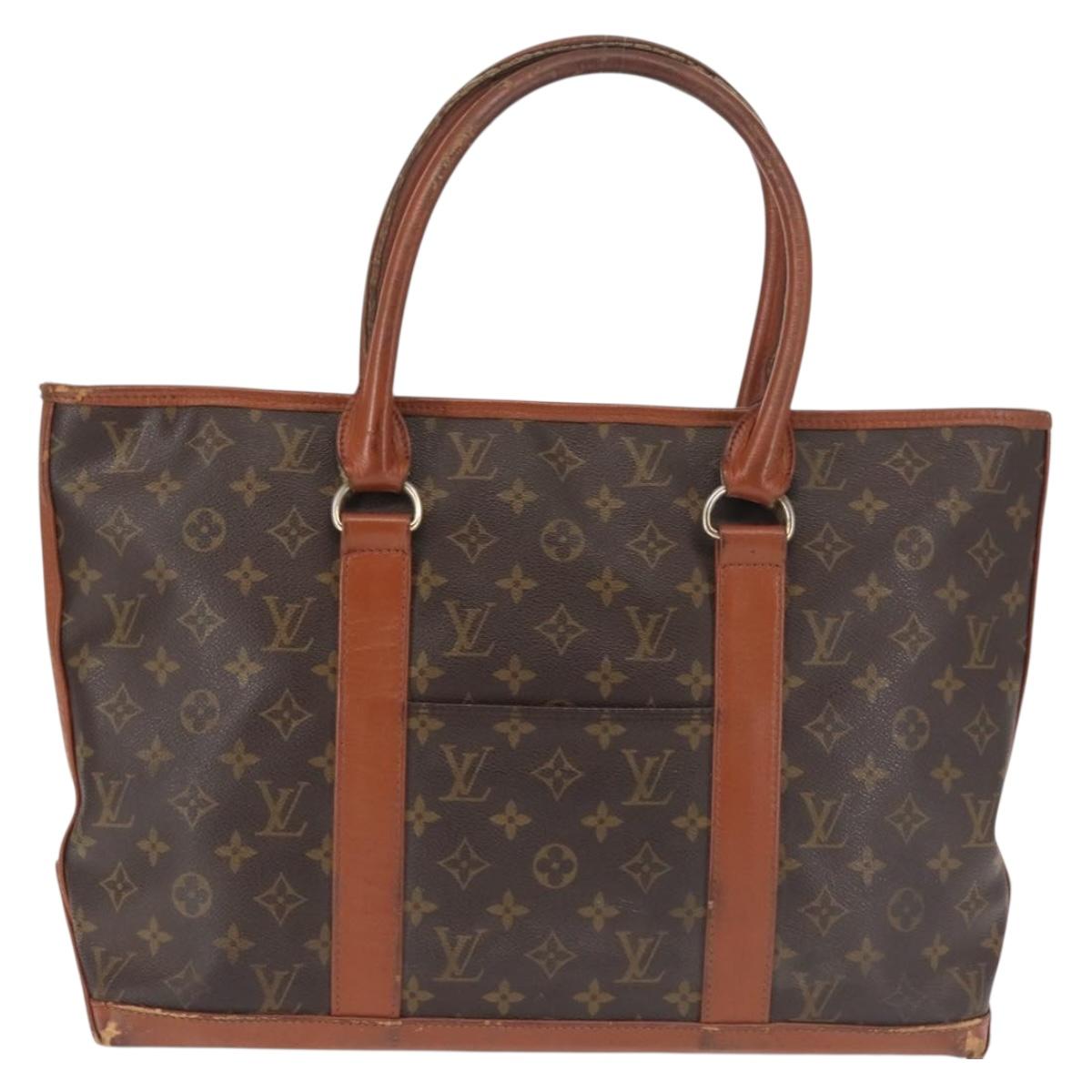 LOUIS VUITTON Monogram Sac Weekend PM Hand Bag M42425 LV Auth BA6297