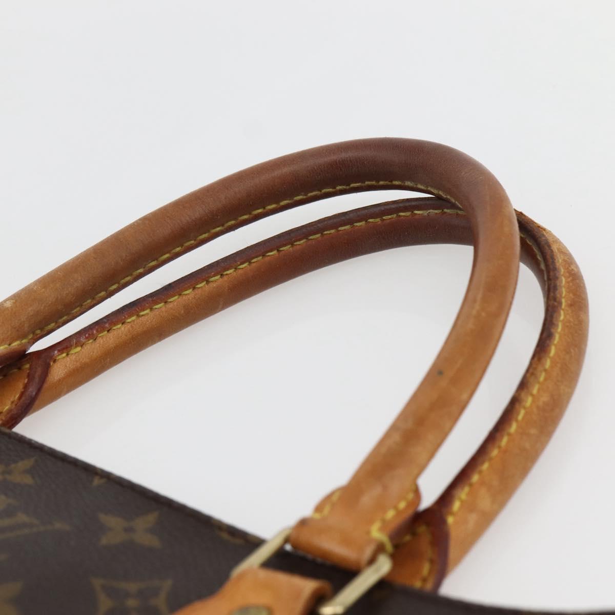 LOUIS VUITTON Monogram Sac Plat Hand Bag M51140 LV Auth BA6304