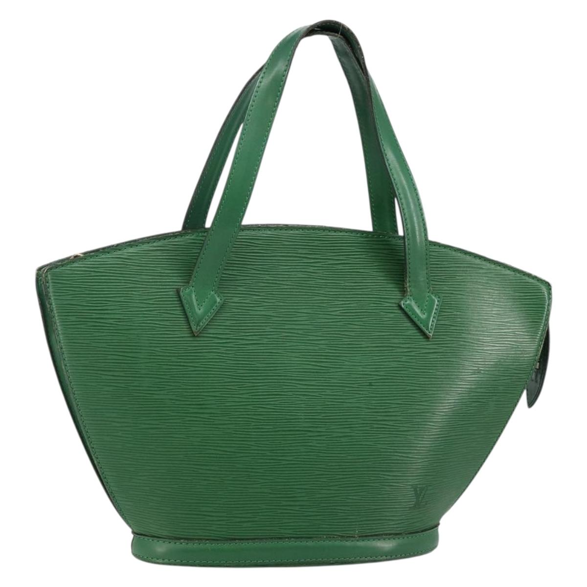 LOUIS VUITTON Epi Saint Jacques Hand Bag Green M52274 LV Auth BA6312