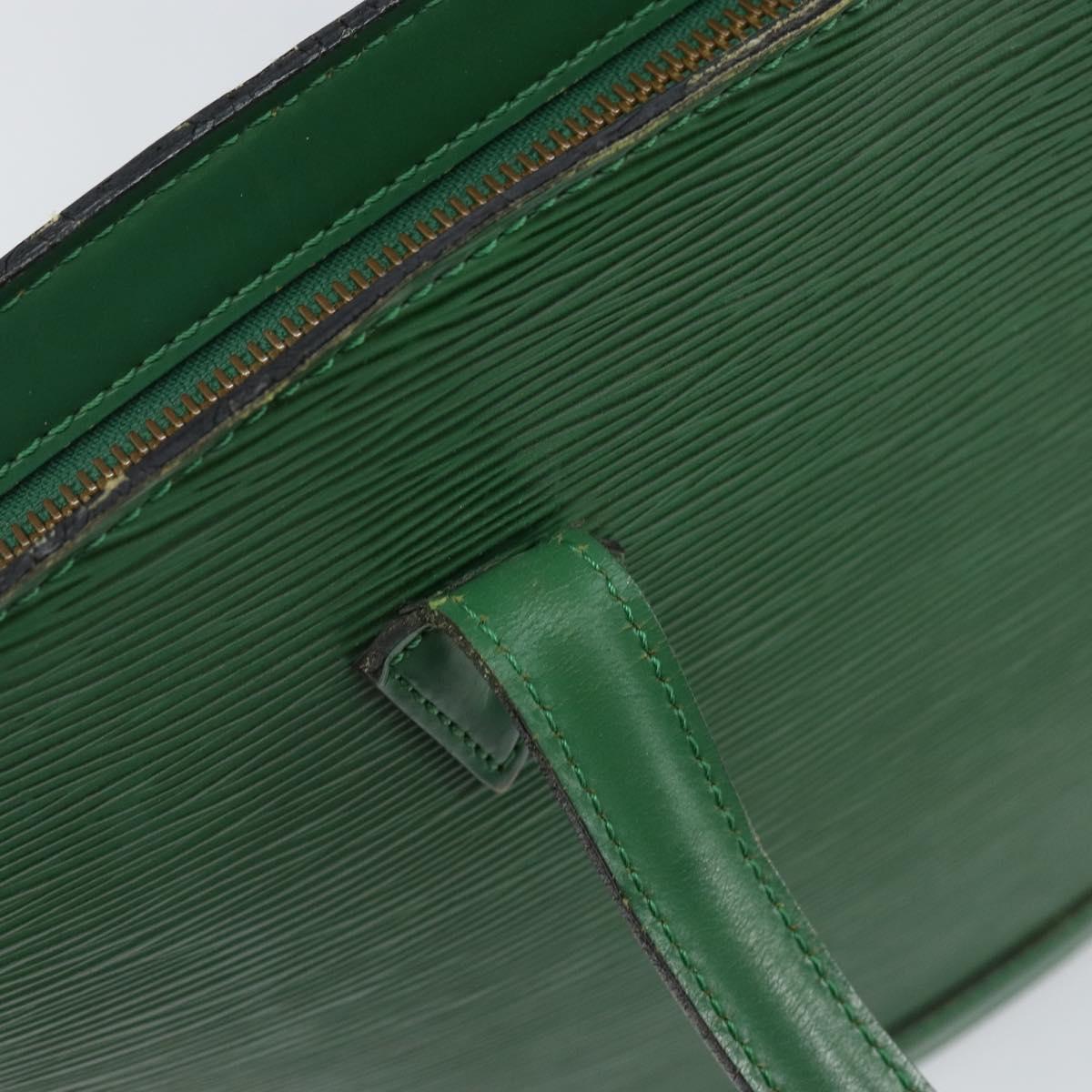 LOUIS VUITTON Epi Saint Jacques Hand Bag Green M52274 LV Auth BA6312