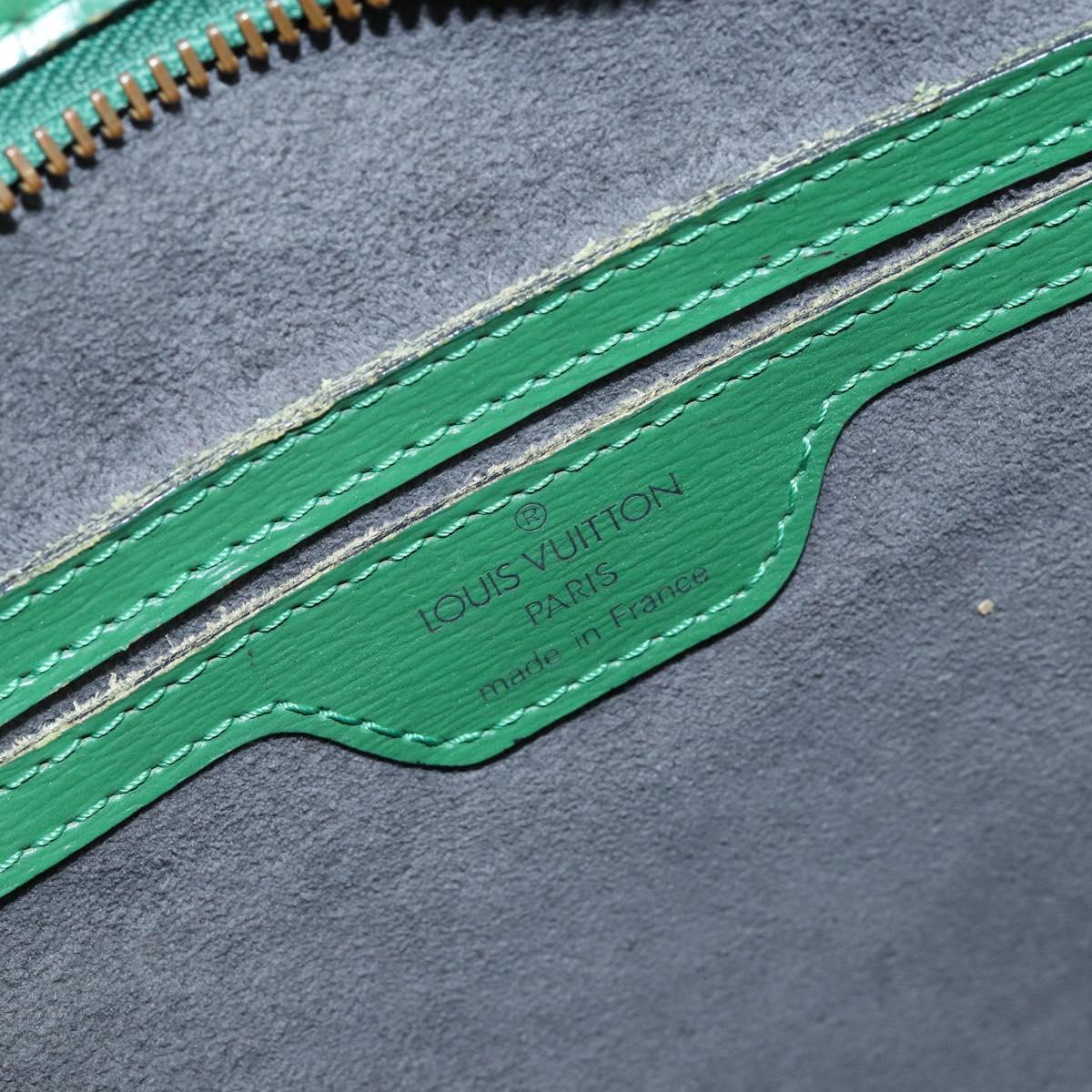 LOUIS VUITTON Epi Saint Jacques Hand Bag Green M52274 LV Auth BA6312